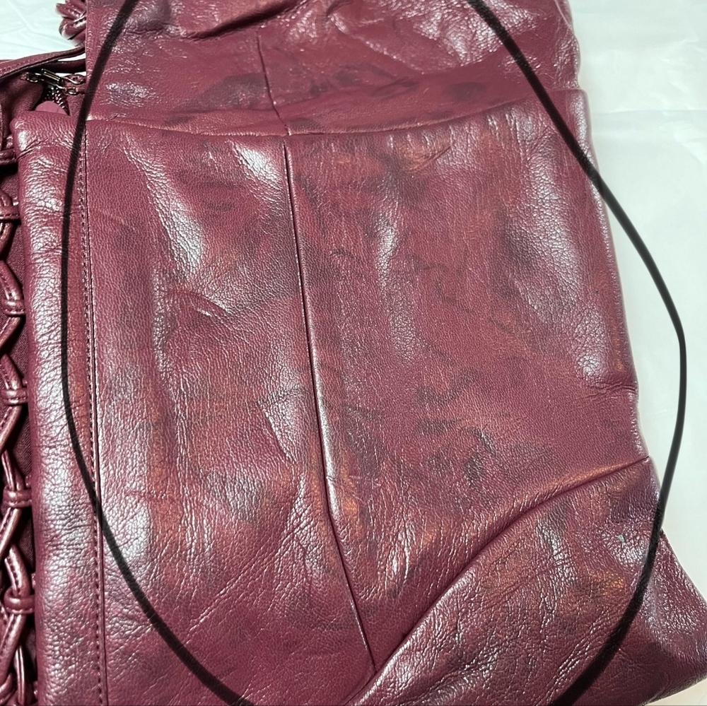 Wine Vegan Leather House of CB 'Jaquetta' medium - Picture 14 of 16